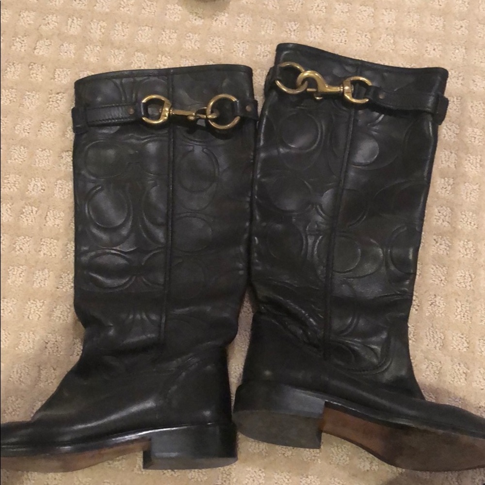Leather boots